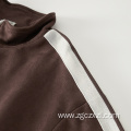 Autumn winter suede zip coat